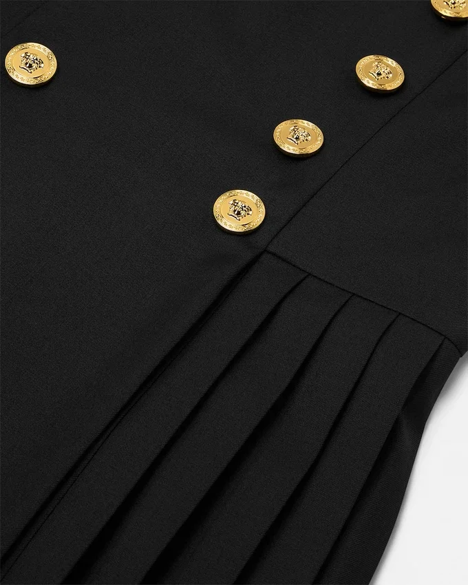 Kids Wool-Blend Pleated Dress Kids Wool-Blend Pleated Dress