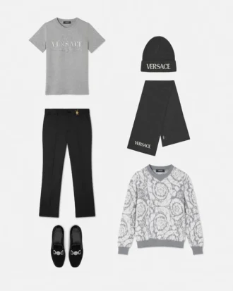 Kids Jacquard Cotton-Blend Knit Sweater