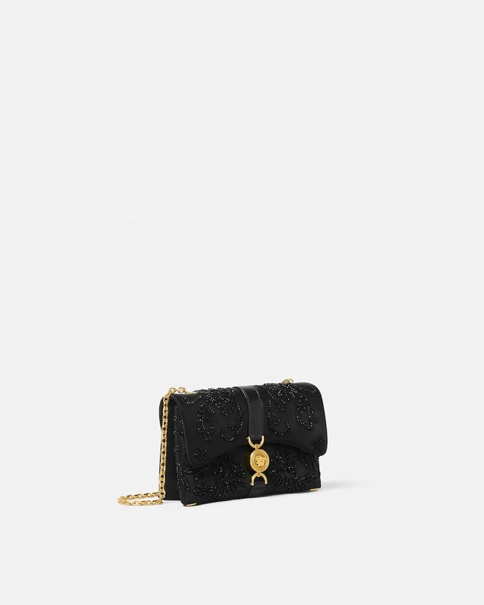 Kleio Embroidered Satin Mini Bag Kleio Embroidered Satin Mini Bag