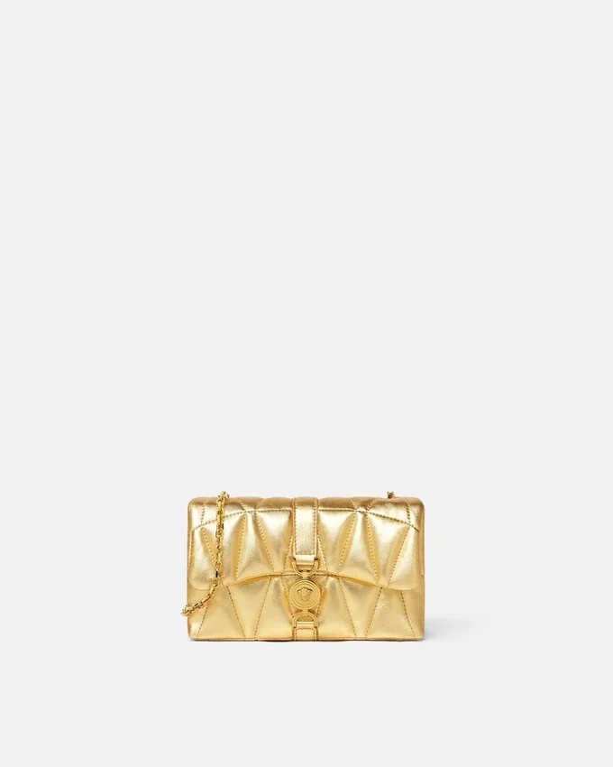 Kleio Quilted Metallic Mini Bag Kleio Quilted Metallic Mini Bag