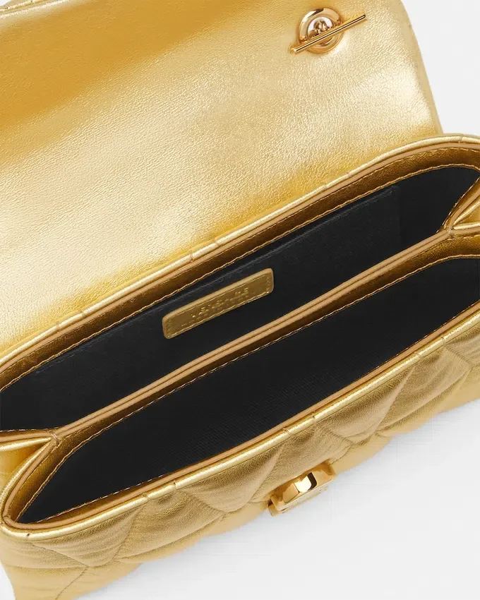Kleio Quilted Metallic Mini Bag Kleio Quilted Metallic Mini Bag