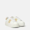 La Greca Embroidered Platform Sneakers