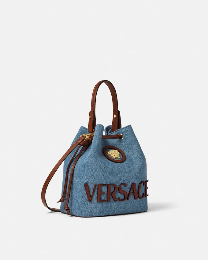 La Medusa Denim Bucket Bag La Medusa Denim Bucket Bag