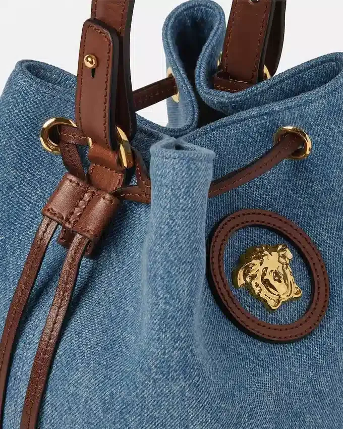La Medusa Denim Bucket Bag La Medusa Denim Bucket Bag