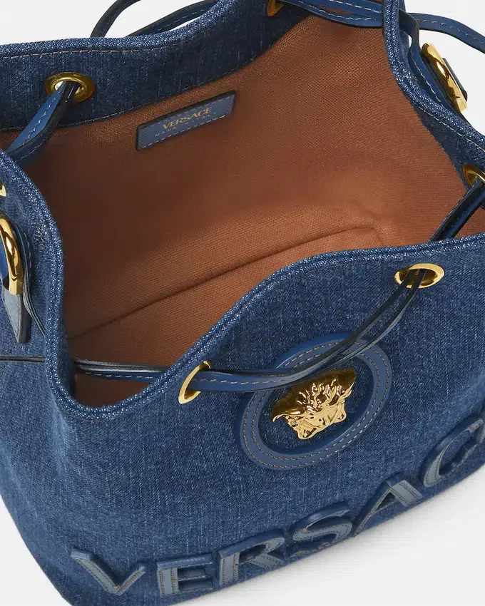 La Medusa Denim Bucket Bag La Medusa Denim Bucket Bag