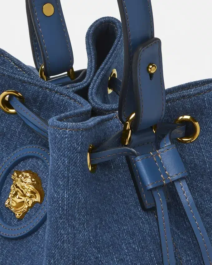 La Medusa Denim Bucket Bag La Medusa Denim Bucket Bag