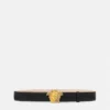 La Medusa Embellished Leather Belt 4 cm