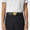 La Medusa Embellished Leather Belt 4 cm