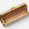 La Medusa Embellished Satin Clutch La Medusa Embellished Satin Clutch