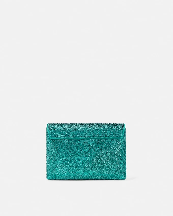 La Medusa Embellished Satin Clutch La Medusa Embellished Satin Clutch