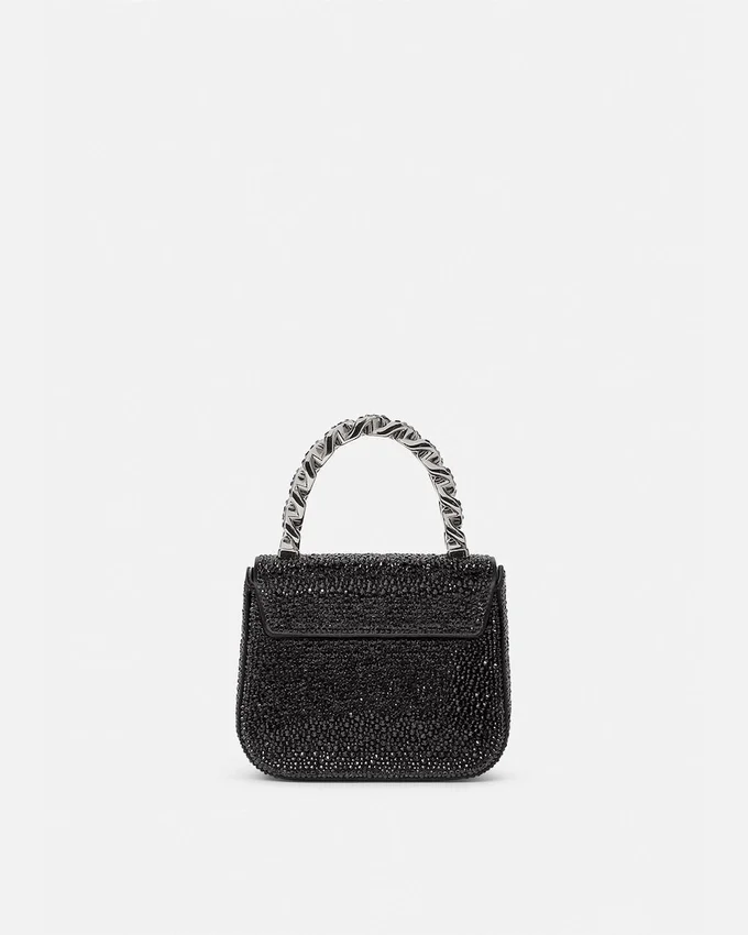 La Medusa Embellished Satin Mini Bag La Medusa Embellished Satin Mini Bag