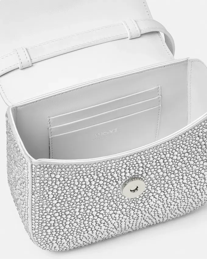 La Medusa Embellished Satin Mini Bag La Medusa Embellished Satin Mini Bag
