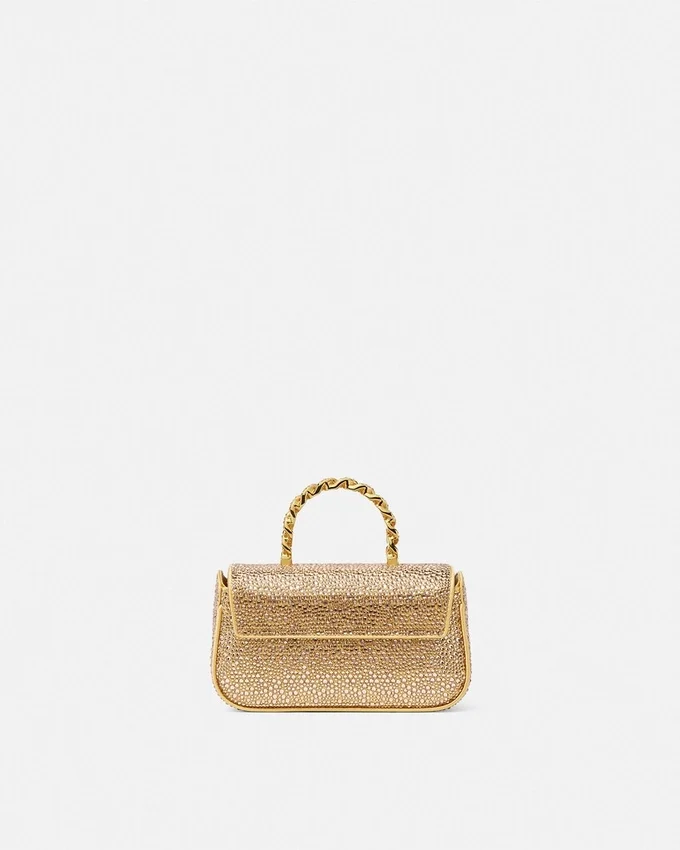La Medusa Embellished Satin Mini Bag La Medusa Embellished Satin Mini Bag