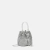 La Medusa Embellished Satin Mini Bucket Bag La Medusa Embellished Satin Mini Bucket Bag