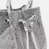 La Medusa Embellished Satin Mini Bucket Bag La Medusa Embellished Satin Mini Bucket Bag