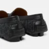 La Medusa Jacquard Canvas Driver Shoes