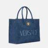 La Medusa Large Denim Tote La Medusa Large Denim Tote
