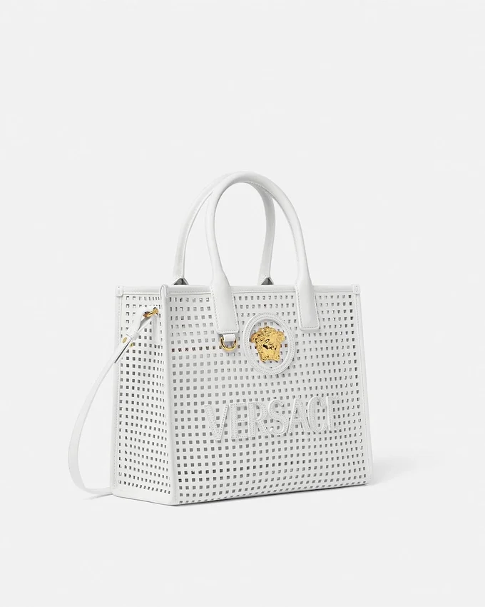 La Medusa Laser-Cut Small Tote Bag La Medusa Laser-Cut Small Tote Bag