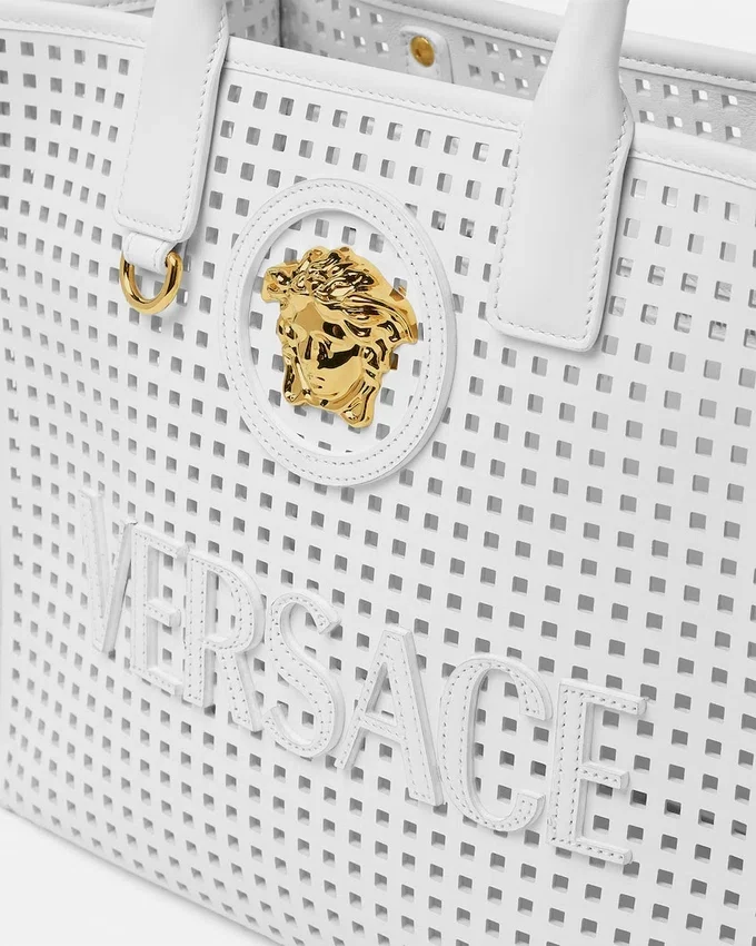 La Medusa Laser-Cut Small Tote Bag La Medusa Laser-Cut Small Tote Bag