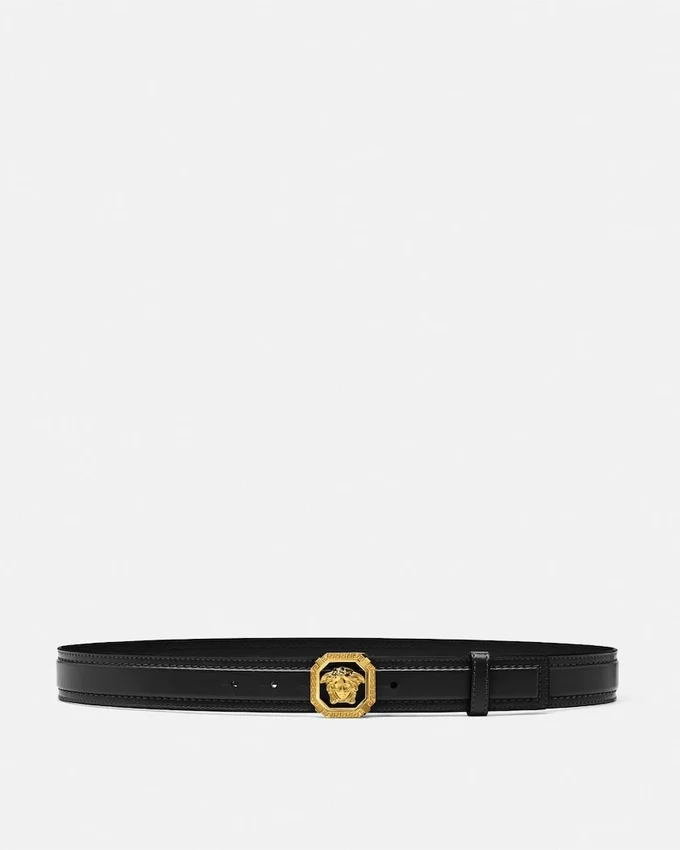 La Medusa Leather Belt 3.5 cm La Medusa Leather Belt 3.5 cm