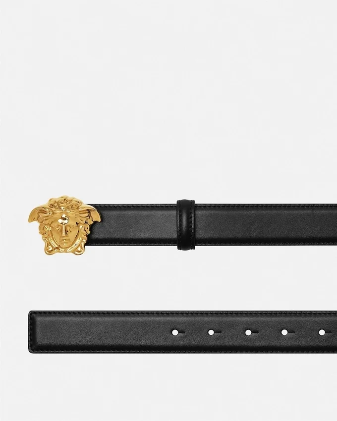 La Medusa Leather Belt 3 cm La Medusa Leather Belt 3 cm