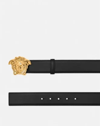 La Medusa Leather Belt  4 cm