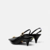 La Medusa Leather Slingbacks 55 mm