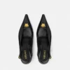 La Medusa Leather Slingbacks 55 mm