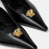 La Medusa Leather Slingbacks 55 mm