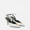 La Medusa Leather Slingbacks 85 mm La Medusa Leather Slingbacks 85 mm