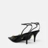 La Medusa Leather Slingbacks 85 mm
