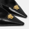 La Medusa Leather Slingbacks 85 mm