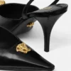 La Medusa Leather Slingbacks 85 mm