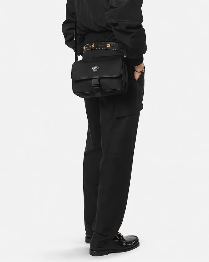 La Medusa Nylon Messenger Bag La Medusa Nylon Messenger Bag