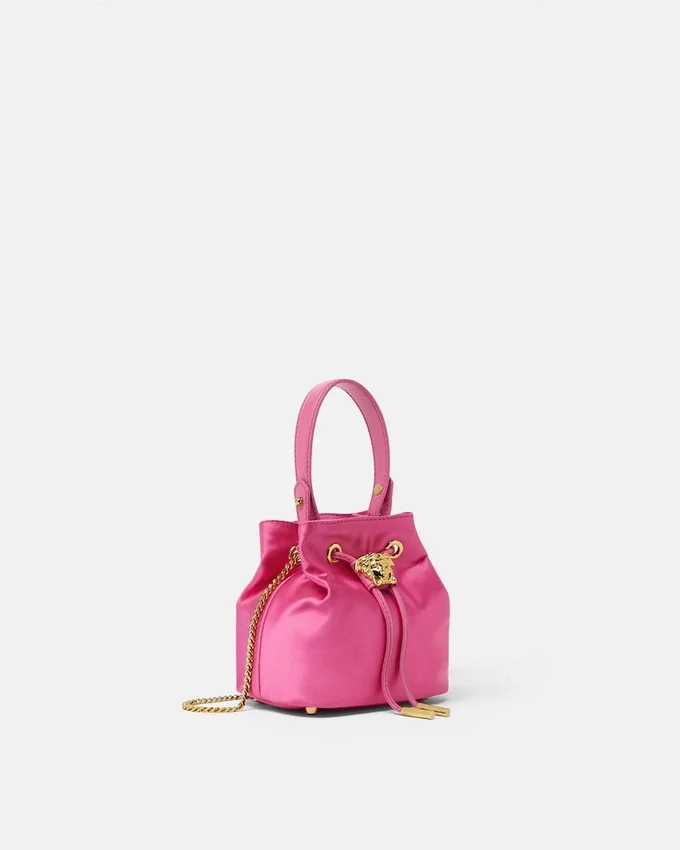 La Medusa Satin Mini Bucket Bag La Medusa Satin Mini Bucket Bag