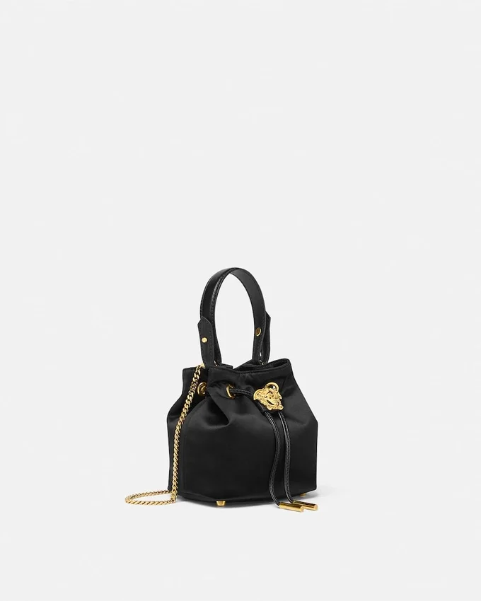 La Medusa Satin Mini Bucket Bag La Medusa Satin Mini Bucket Bag