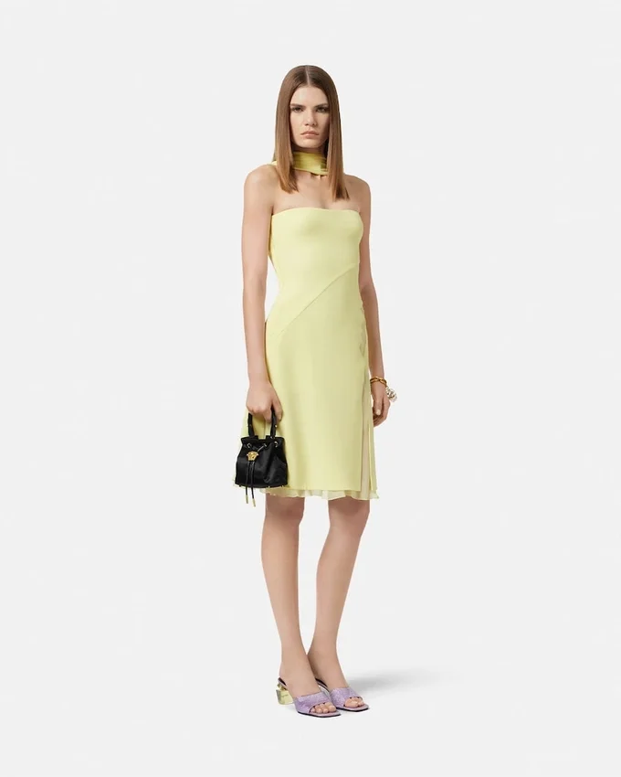 La Medusa Satin Mini Bucket Bag La Medusa Satin Mini Bucket Bag