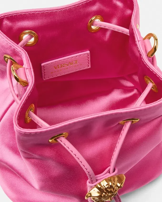 La Medusa Satin Mini Bucket Bag La Medusa Satin Mini Bucket Bag