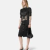 Lace-Trim Satin Crop Shirt Lace-Trim Satin Crop Shirt