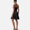 Lace-Trim Satin Mini Dress Lace-Trim Satin Mini Dress