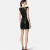 Leather Corset Mini Dress