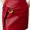 Leather Strapless Mini Dress