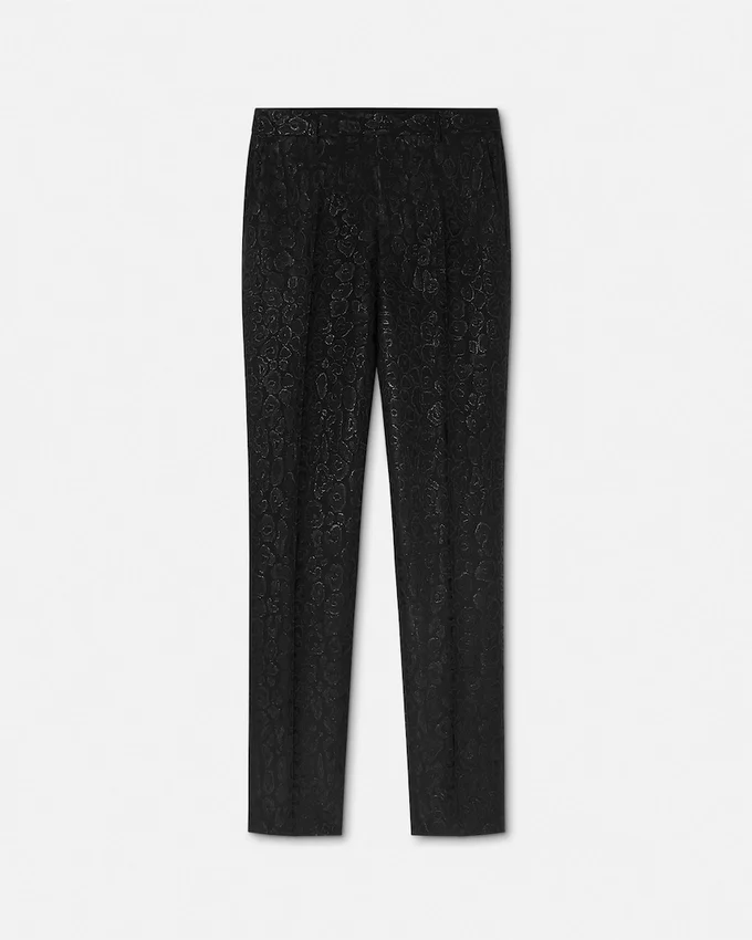 Leopard Jacquard Formal Pants Leopard Jacquard Formal Pants