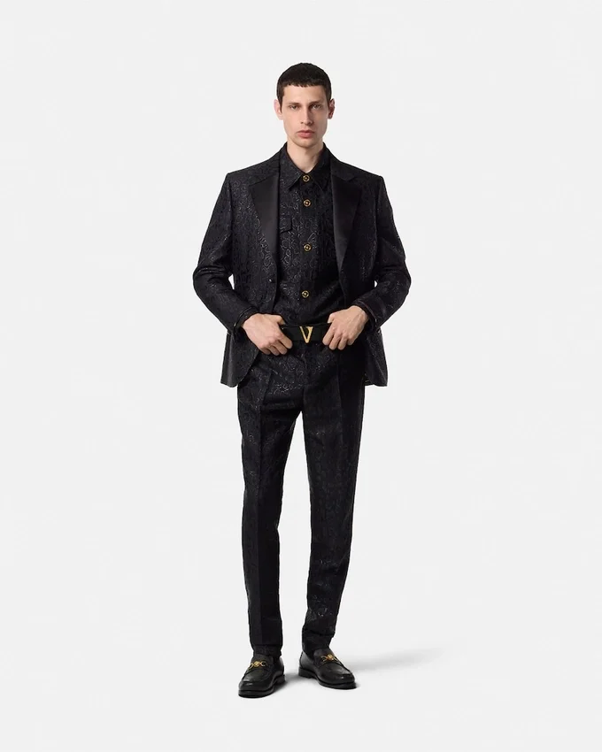 Leopard Jacquard Formal Pants Leopard Jacquard Formal Pants