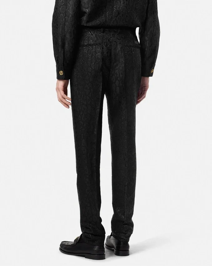 Leopard Jacquard Formal Pants Leopard Jacquard Formal Pants