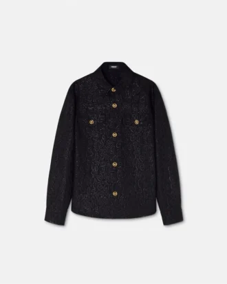 Leopard Jacquard Overshirt