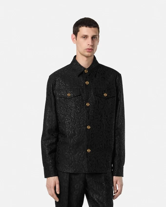 Leopard Jacquard Overshirt Leopard Jacquard Overshirt