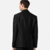 Leopard Jacquard Single-Breasted Blazer