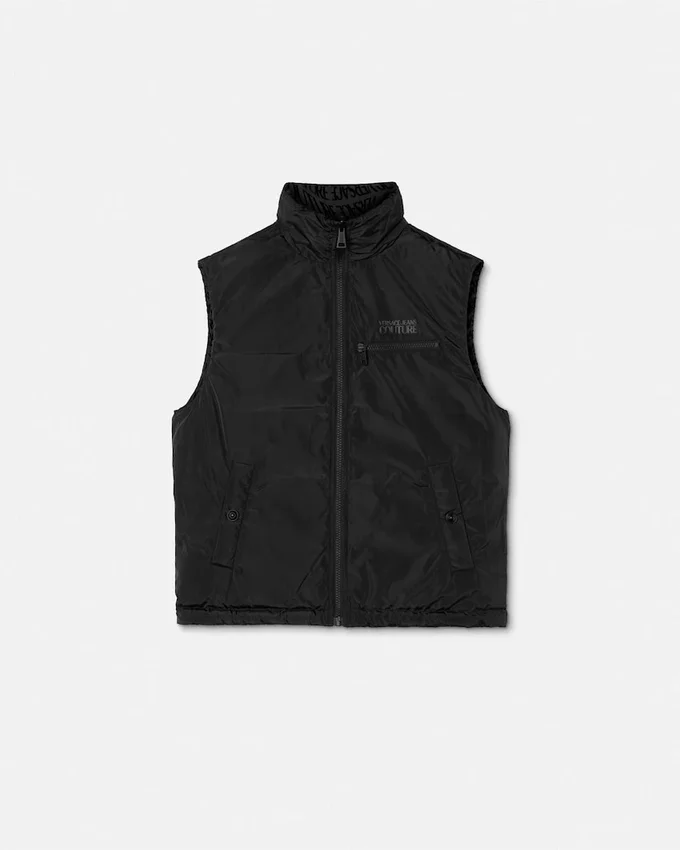 Liquify Logomania Flock Reversible Vest Liquify Logomania Flock Reversible Vest