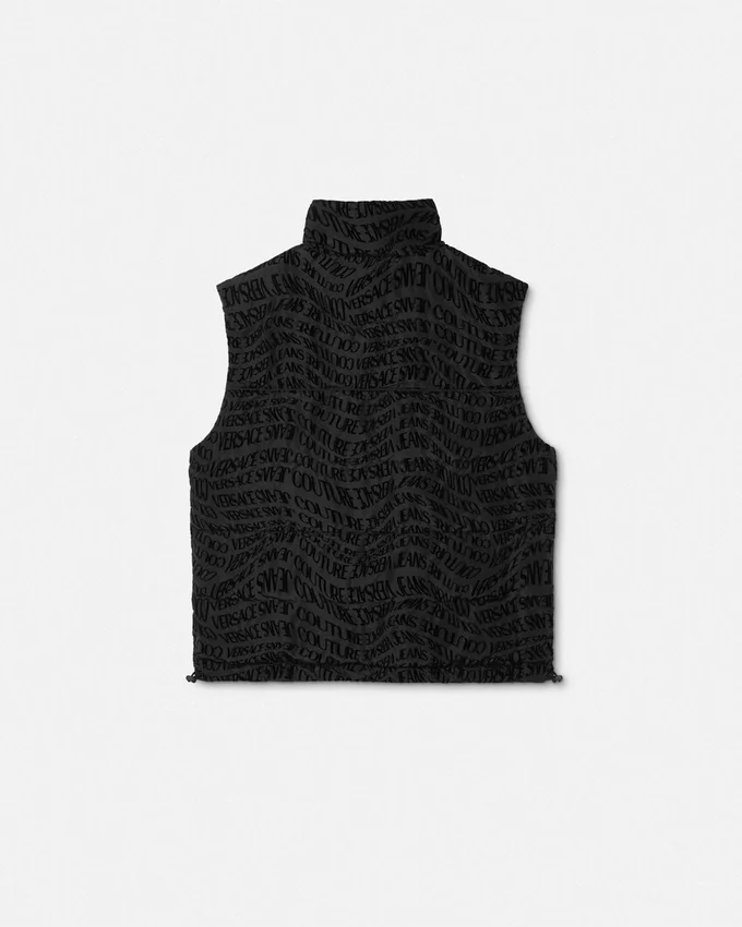 Liquify Logomania Flock Reversible Vest Liquify Logomania Flock Reversible Vest